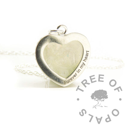Crown Hair Heart Necklace