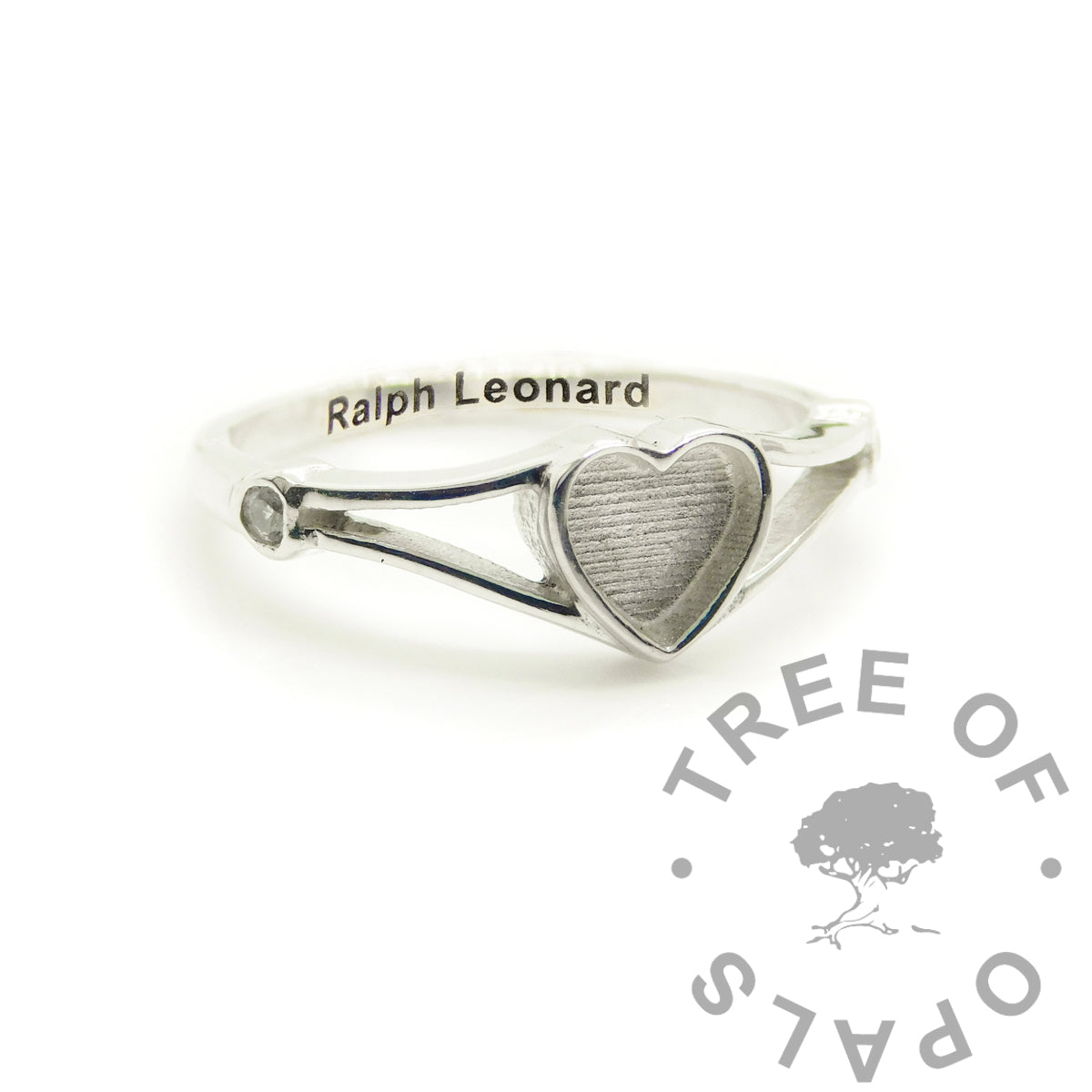 Lexi Breastmilk Heart Ring