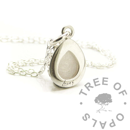 Cord Crown Teardrop Necklace