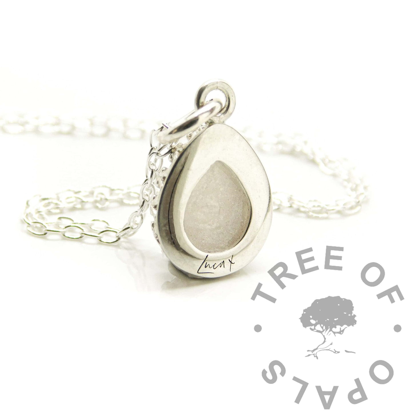 Breastmilk Crown Teardrop Necklace
