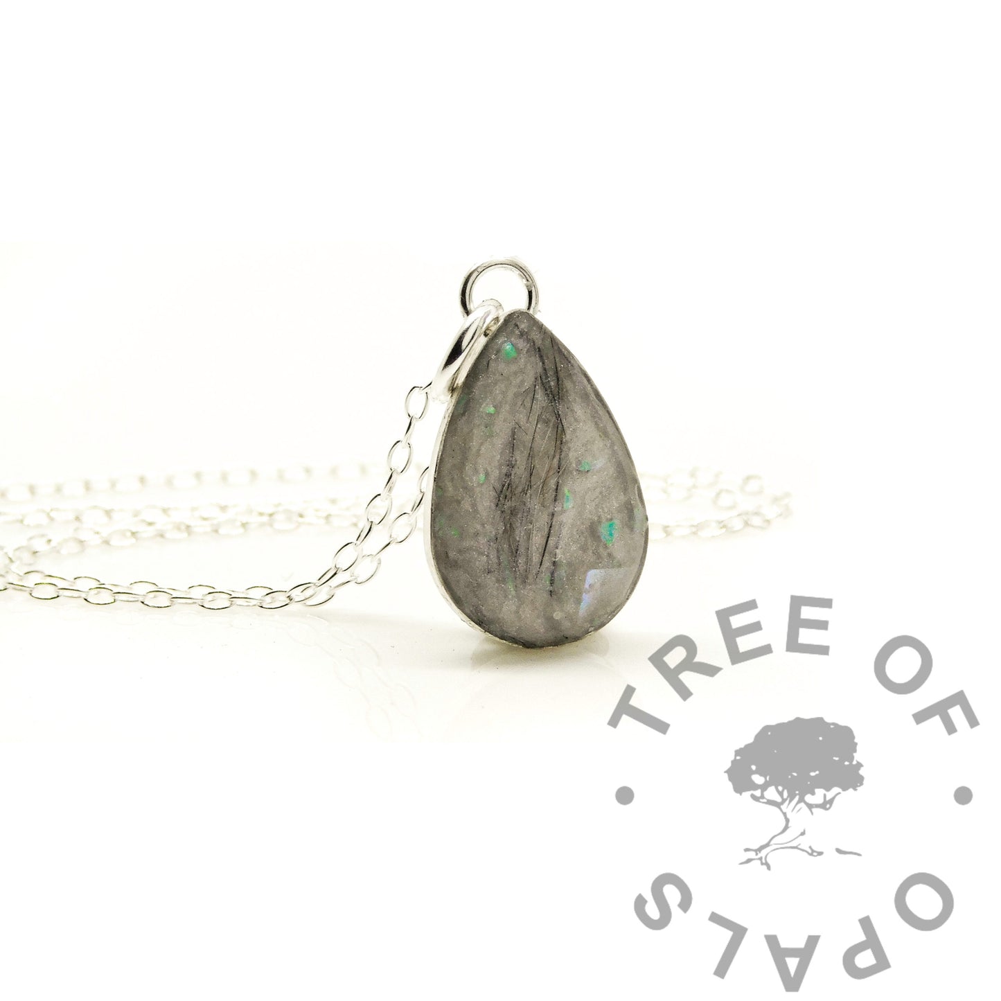 Hair Teardrop Necklace