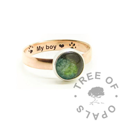 Solid Gold Hair Ring