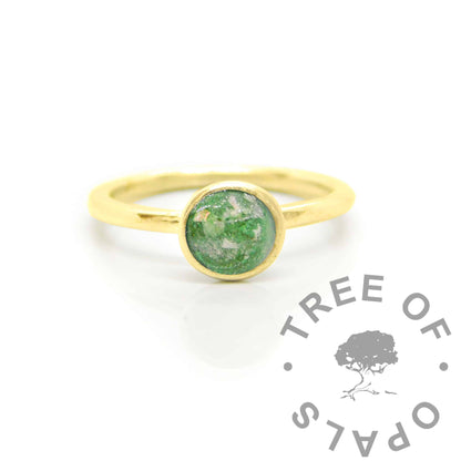 Gold Ayla Cremation Ashes Ring