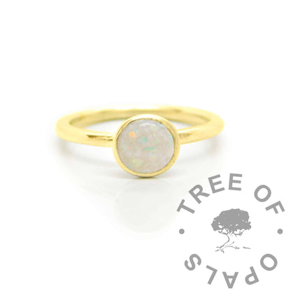 Solid Gold Breastmilk Ring