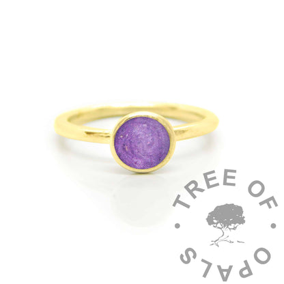 Gold Ayla Cremation Ashes Ring