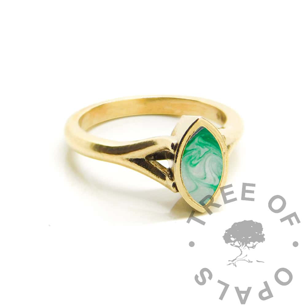 Gold Hannah Breastmilk Ring