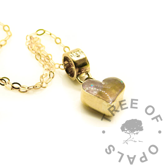 Gold Rebecca Hair Heart Necklace