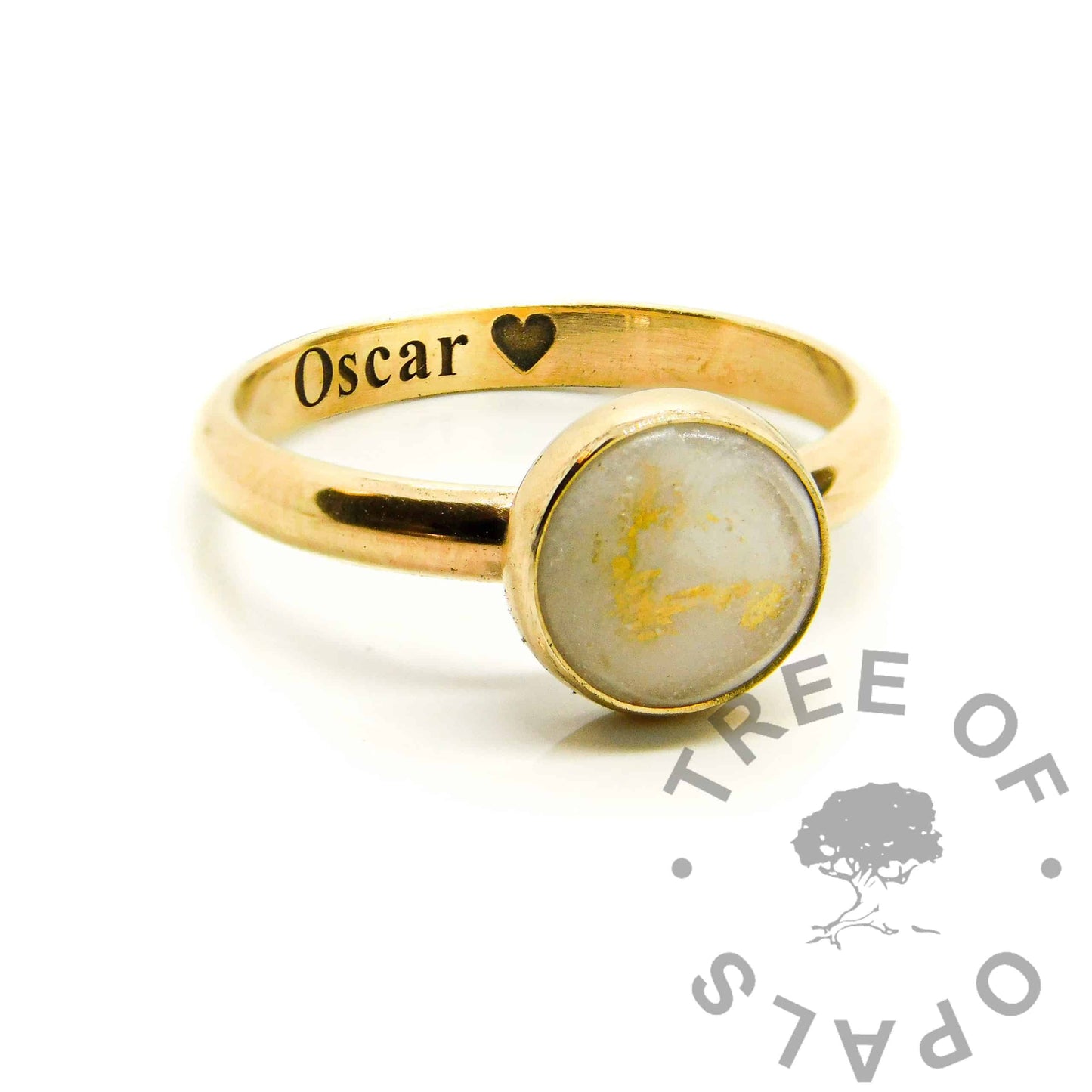 Solid Gold Hair Ring