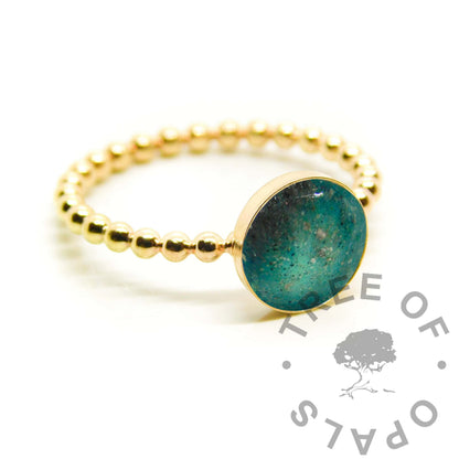 Solid Gold Blood Ring