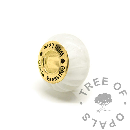 Gold Breastmilk Bead
