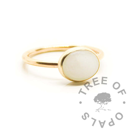 Solid Gold Breastmilk Ring