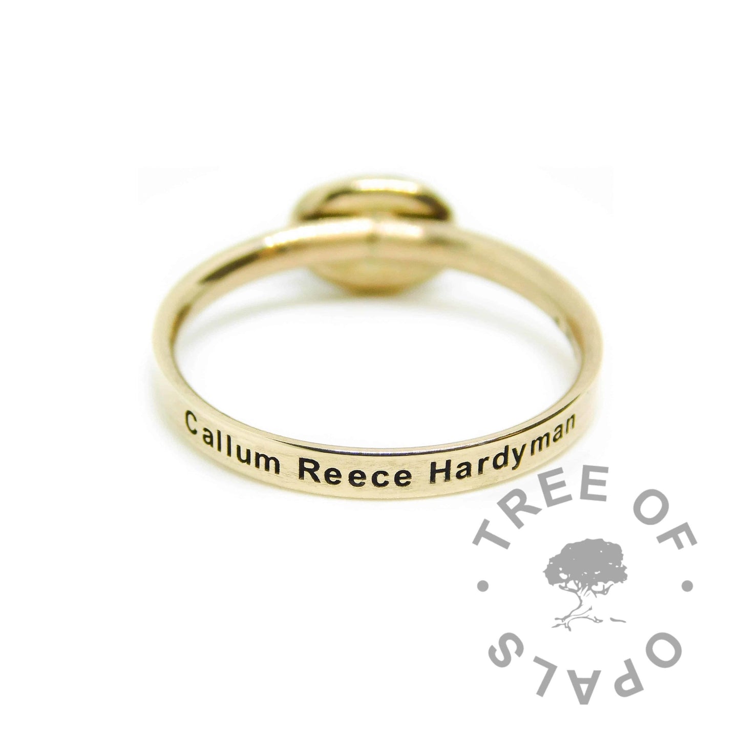 Solid Gold Blood Ring