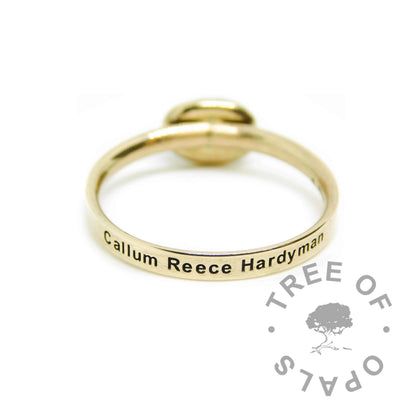 Solid Gold Blood Ring