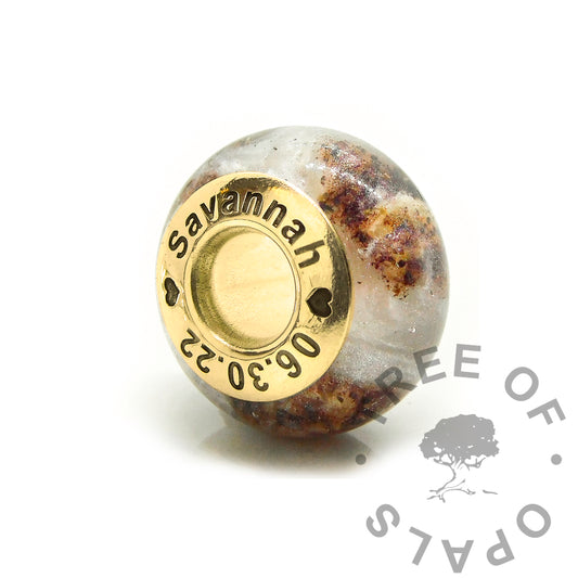 Gold Breastmilk Bead