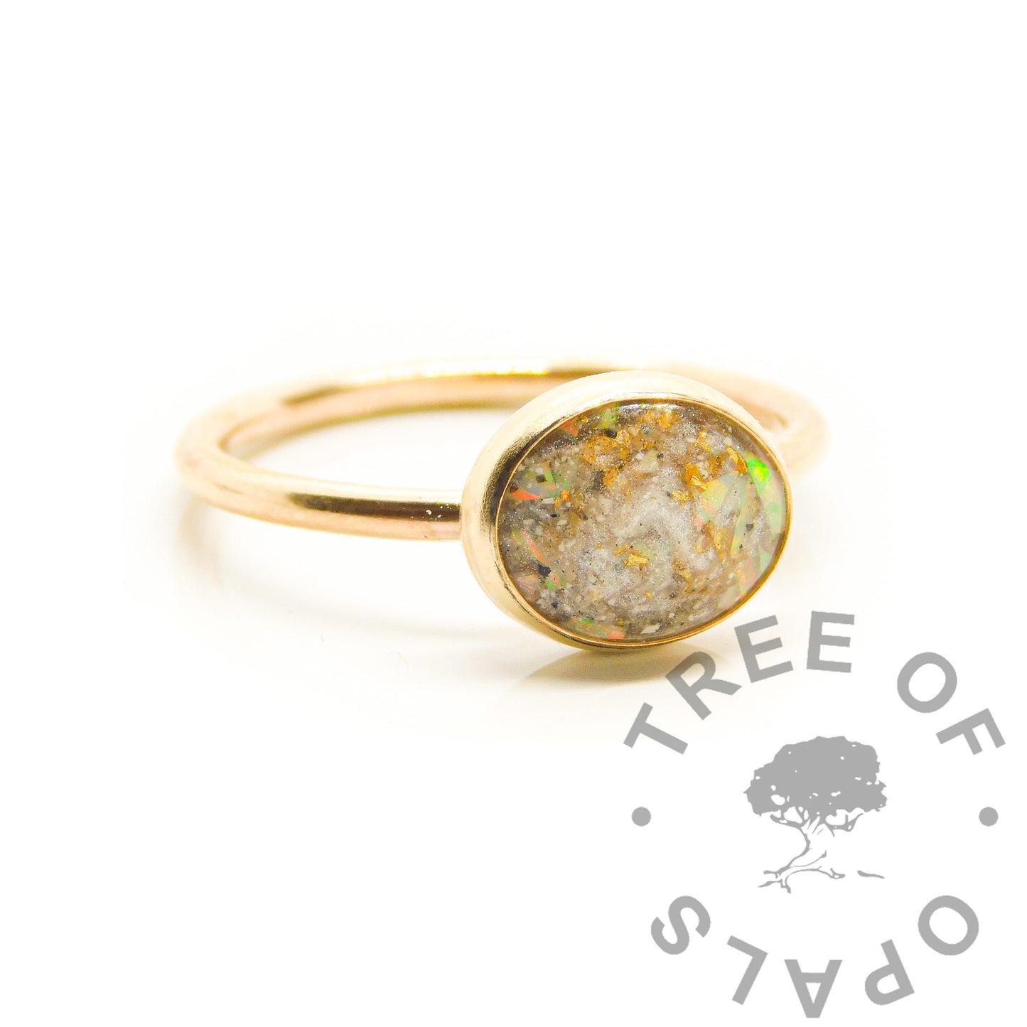 Solid Gold Blood Ring