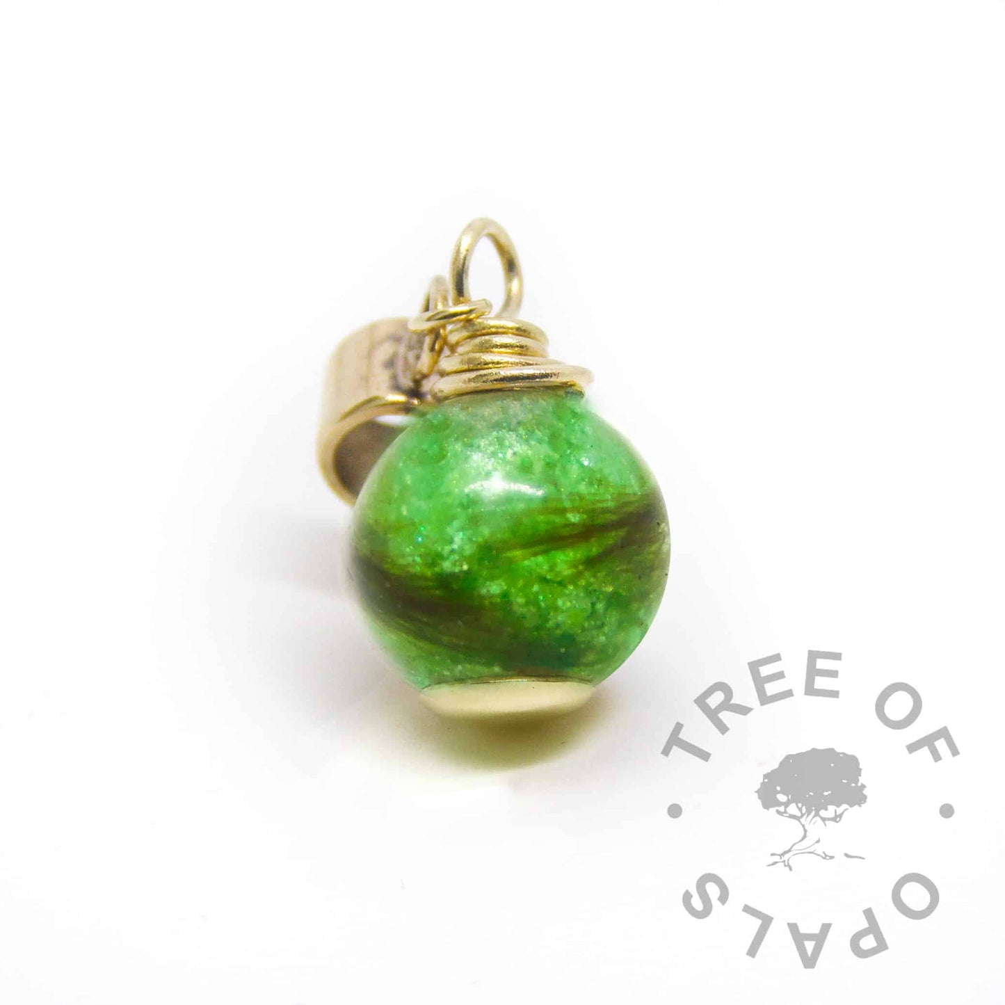 Gold Lock of Hair Orb