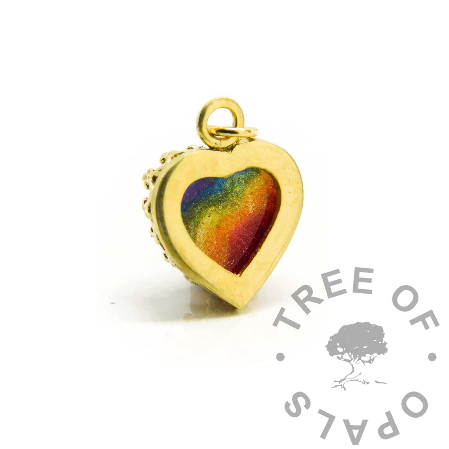 Solid Gold Breastmilk Heart Necklace