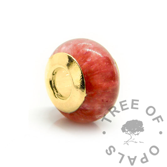 Solid Gold Blood Bead