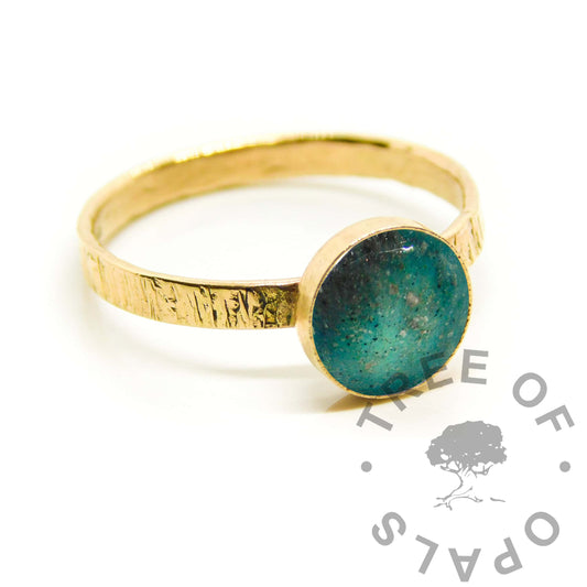 Gold Textured Ring