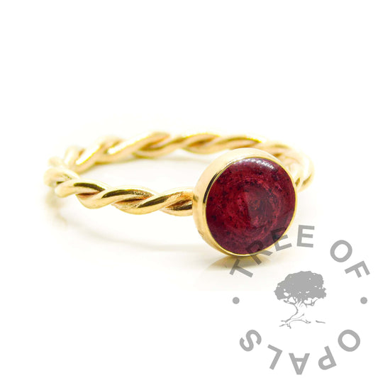 Gold Twisted Ring