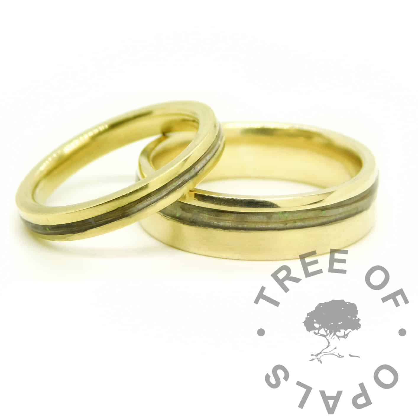 Gold Hair Channel Ring