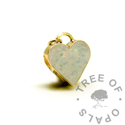 Gold Rebecca Heart Necklace
