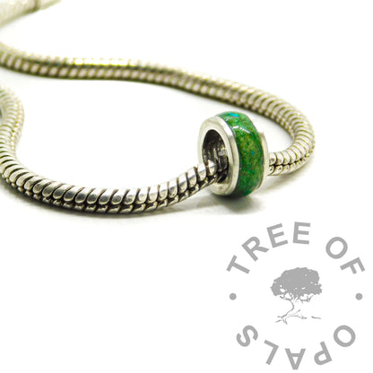 Cremation Ashes Filled Bead
