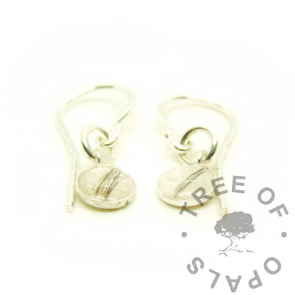 Lock of Hair Earrings