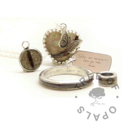 Crown Ashes Heart Necklace