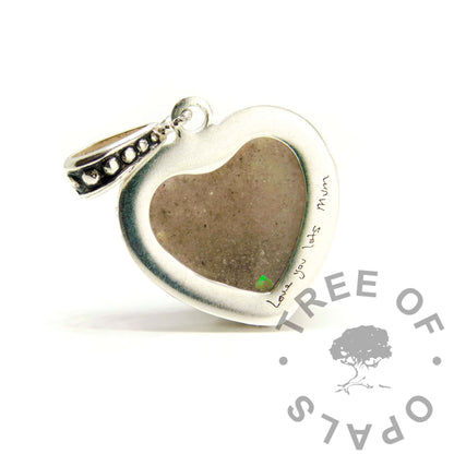 Crown Hair Heart Necklace