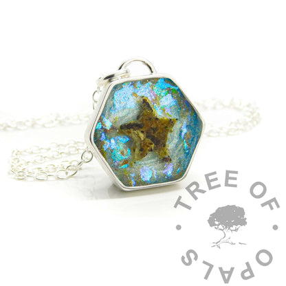 Hexagonal Blood Necklace