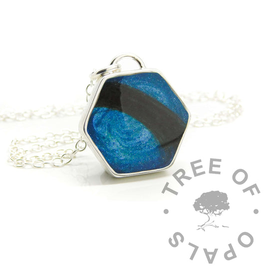 Hexagonal Hair Necklace