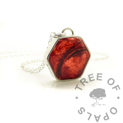 Hexagonal Hair Necklace