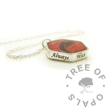 Hexagonal Hair Necklace