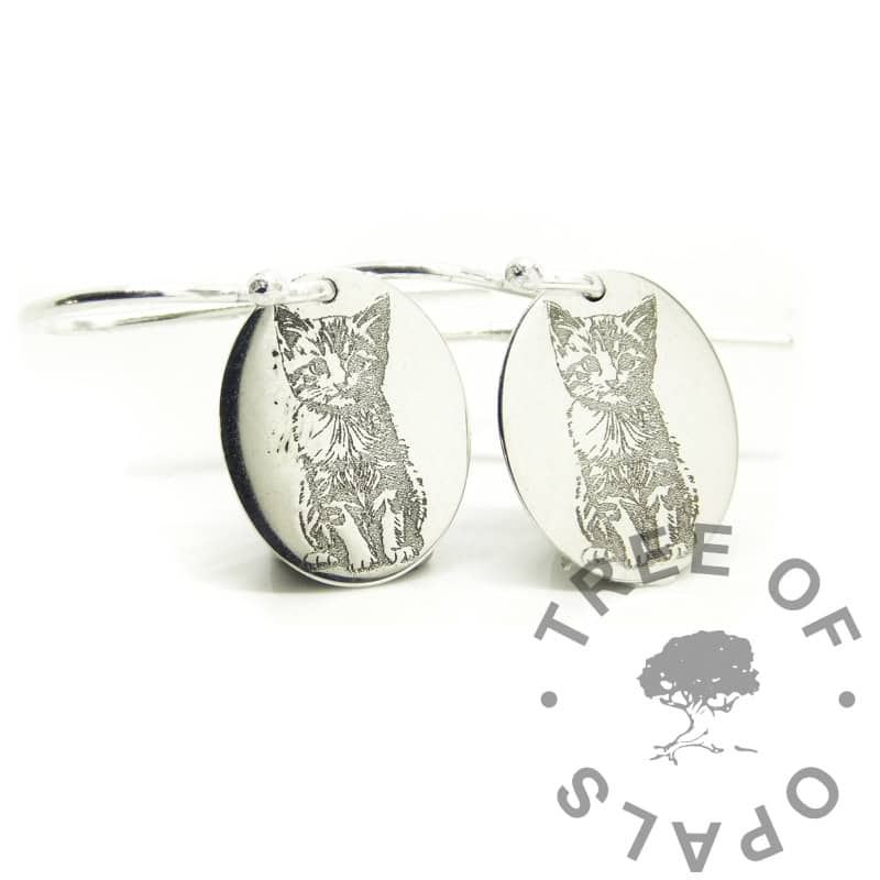 Cremation Ashes Dangle Earrings