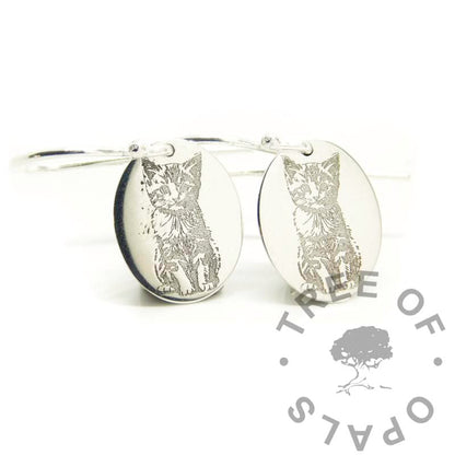 Cremation Ashes Dangle Earrings