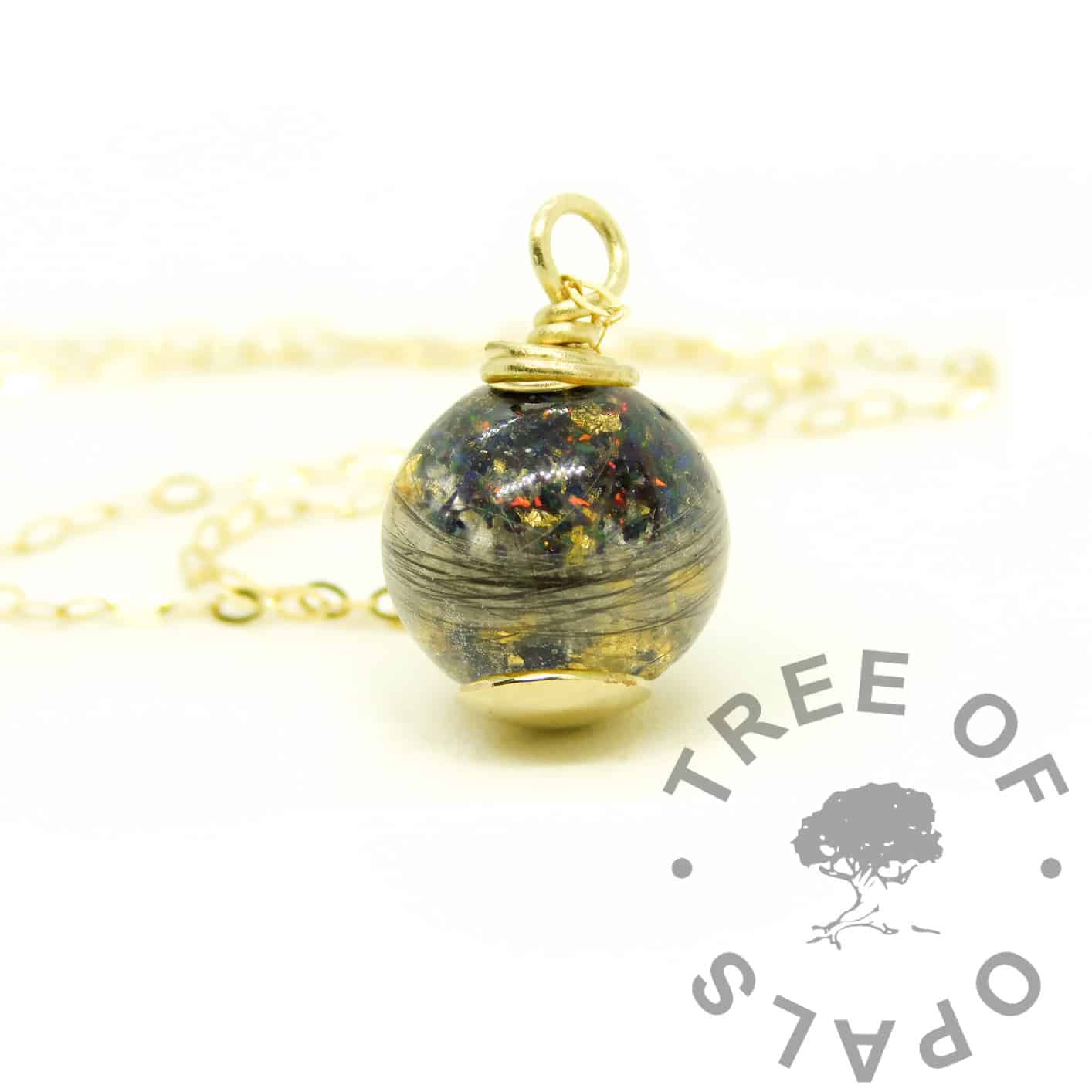 Gold Lock of Hair Orb