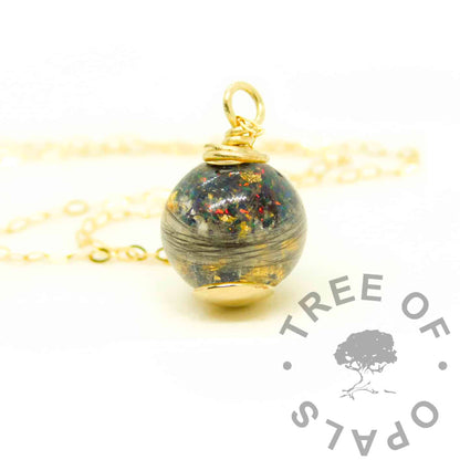 Gold Lock of Hair Orb