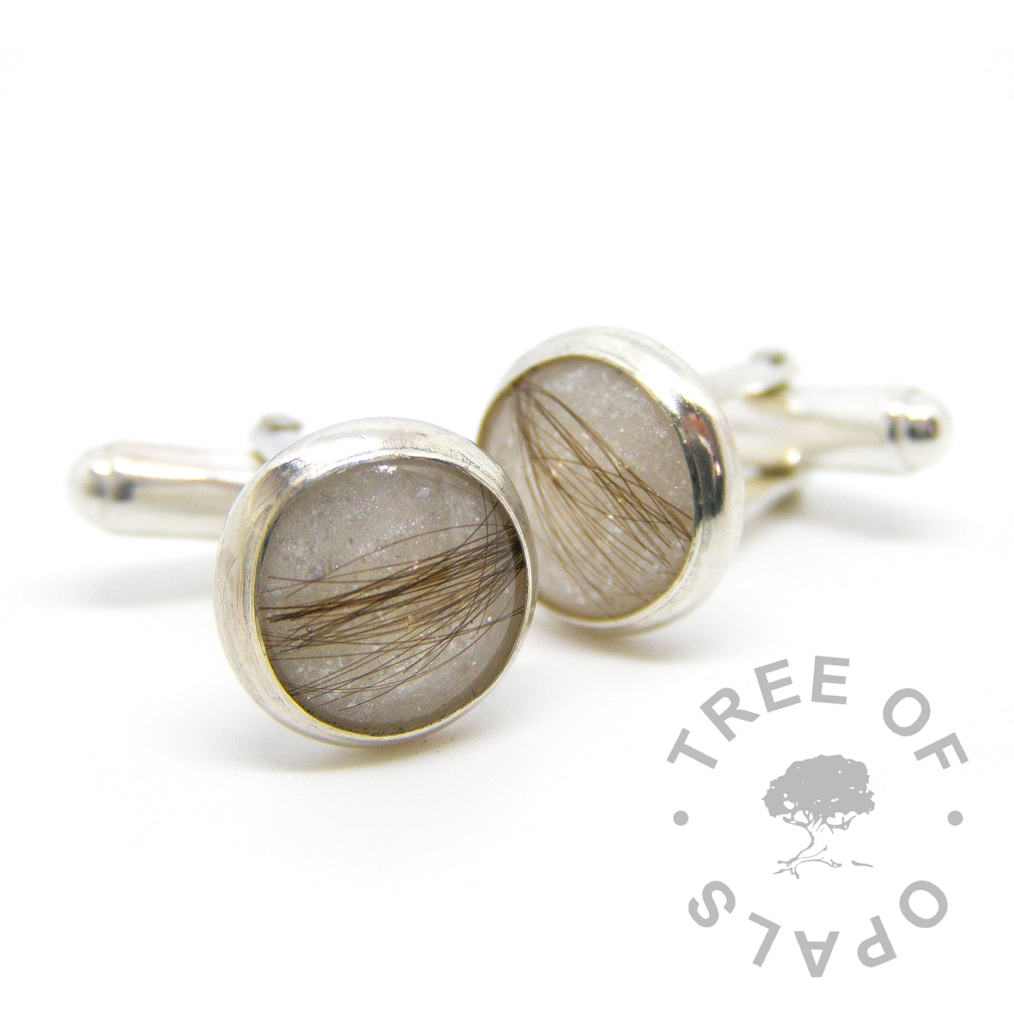 Lock of Hair Cufflinks