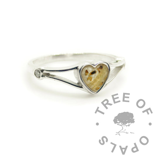 Lexi Cord Heart Ring
