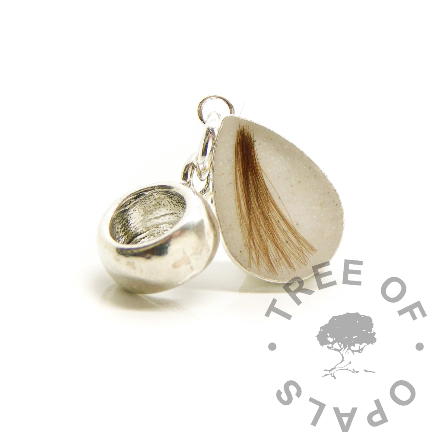 Engravable Teardrop Breastmilk Necklace