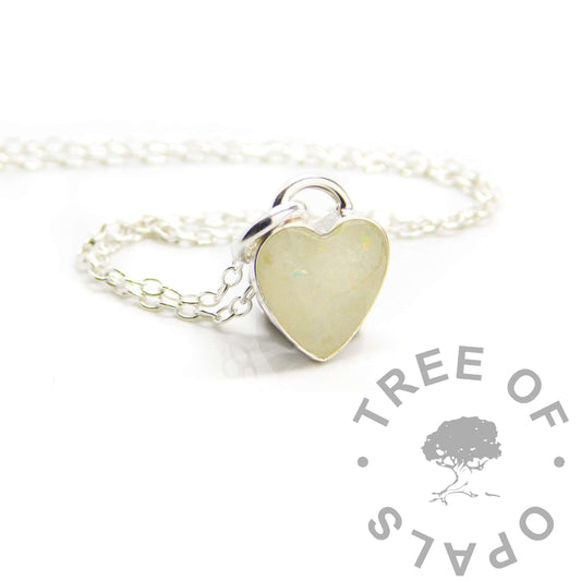 Engravable Breastmilk Heart Necklace