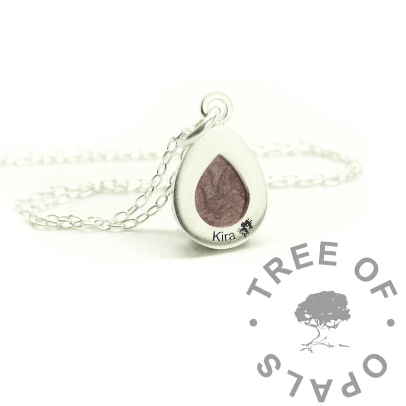 Crown Hair Teardrop Necklace