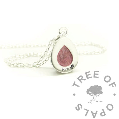 Crown Hair Teardrop Necklace
