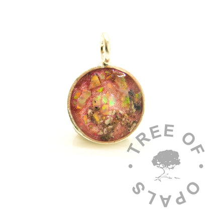 Round Cremains Necklace
