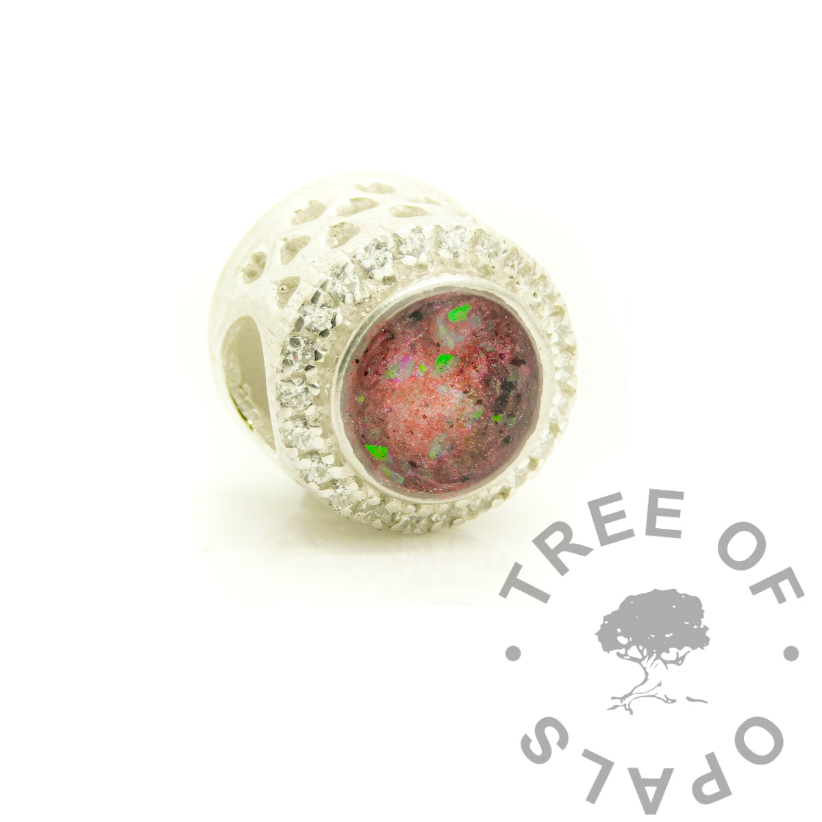 Cremation Ashes Filled Bead
