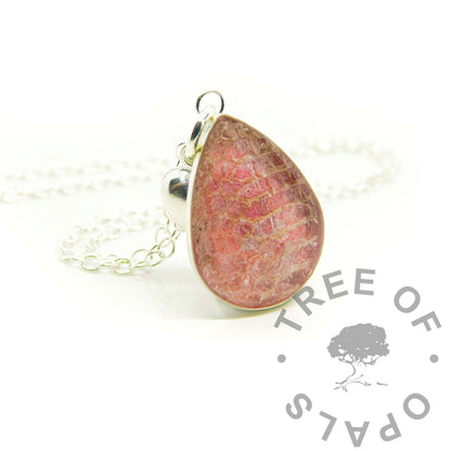 Engravable Cord Teardrop Necklace