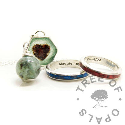 Hexagonal Blood Necklace
