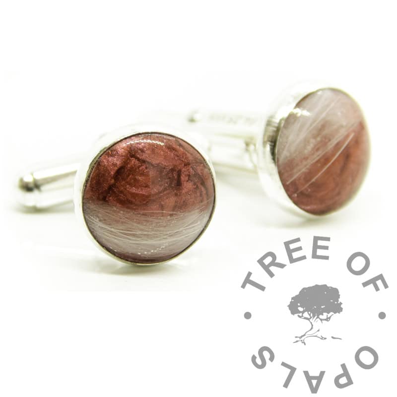 Lock of Hair Cufflinks