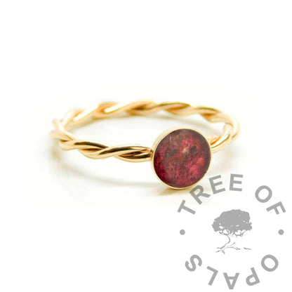 Gold Filled Blood Ring